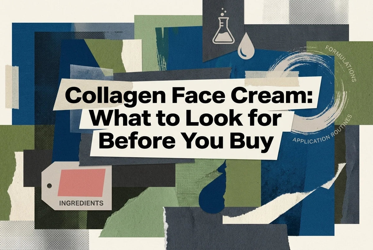 Professional header image for list-based article: Collagen Face Cream: What to Look for Before You Buy