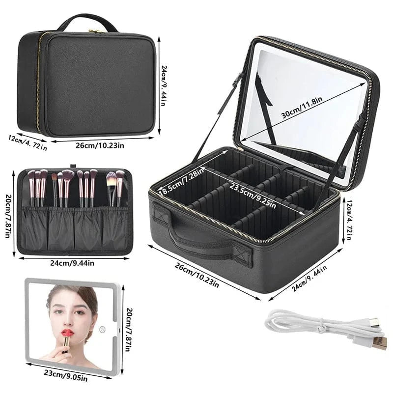 Glow and Stow LED Makeup Case