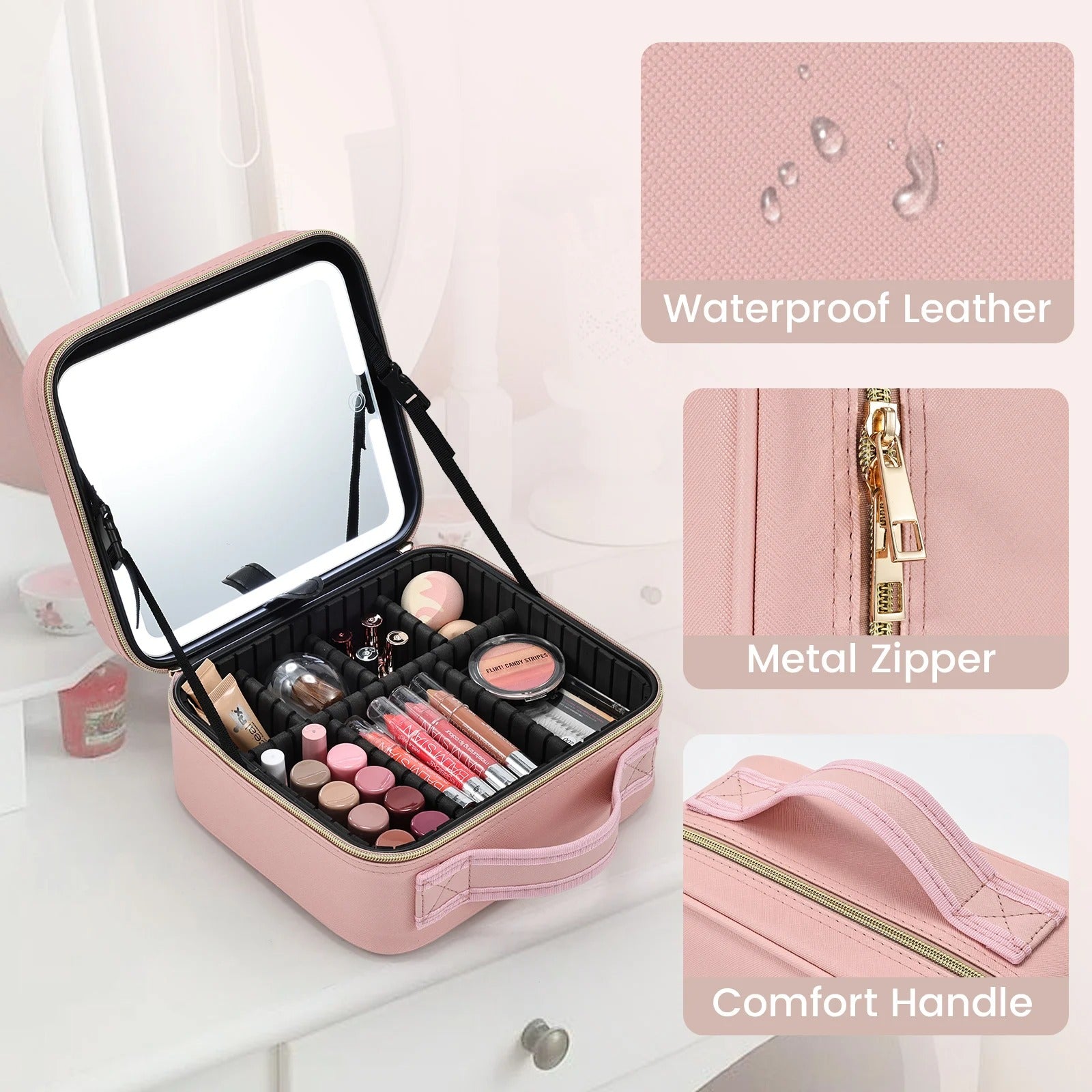 LED Makeup Mirror Case