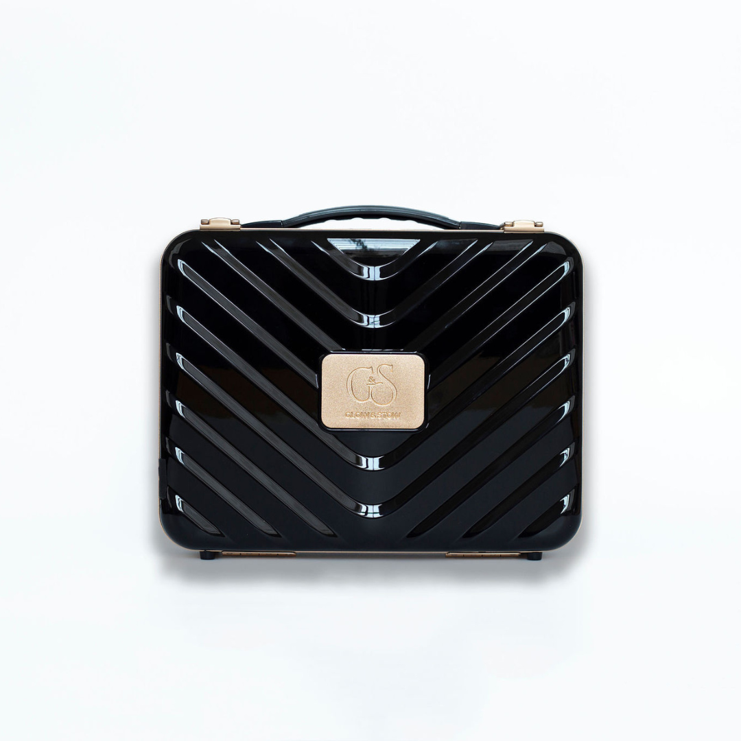 Glow & Stow's Signature Beauty Case in black