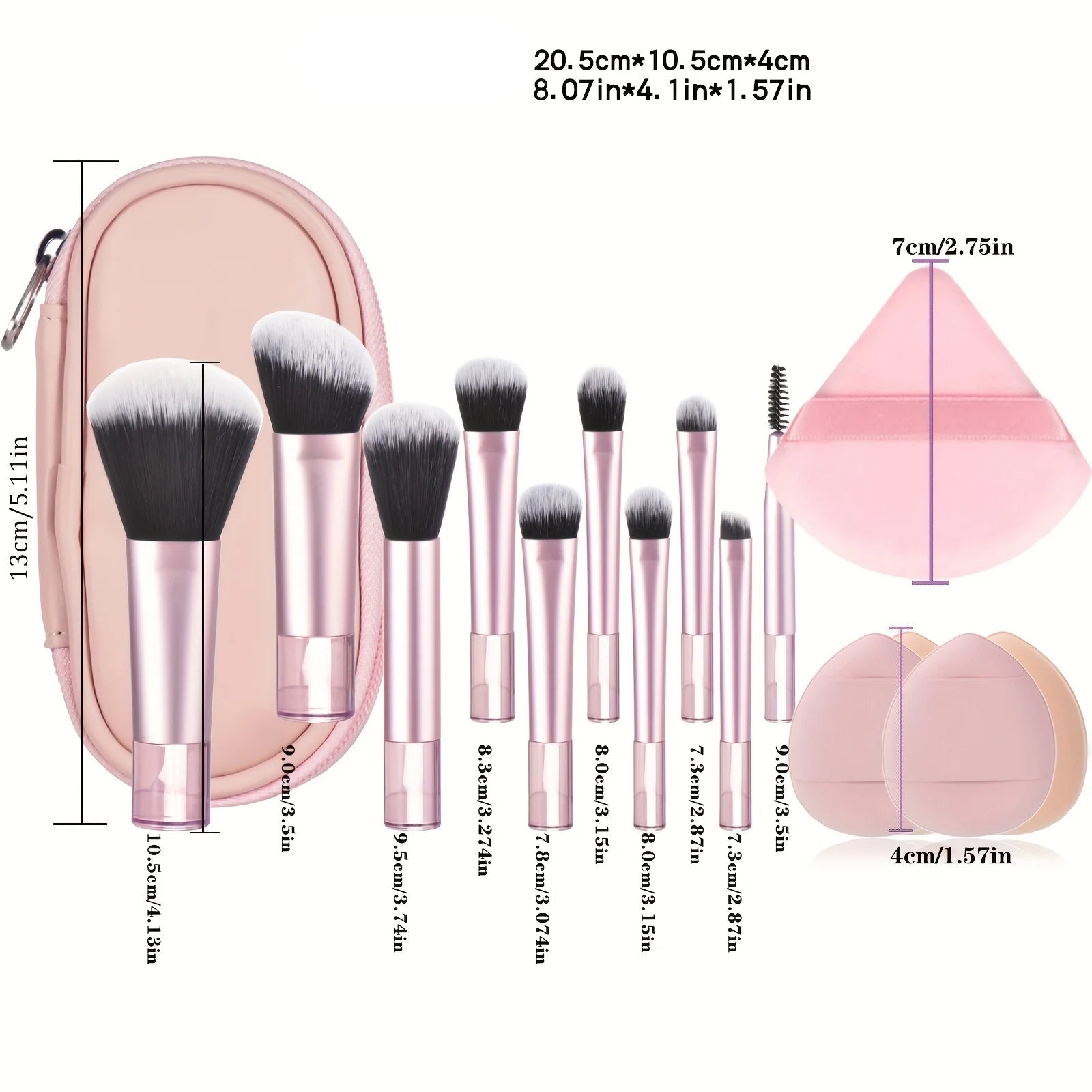 Mini Travel Makeup Brush Set