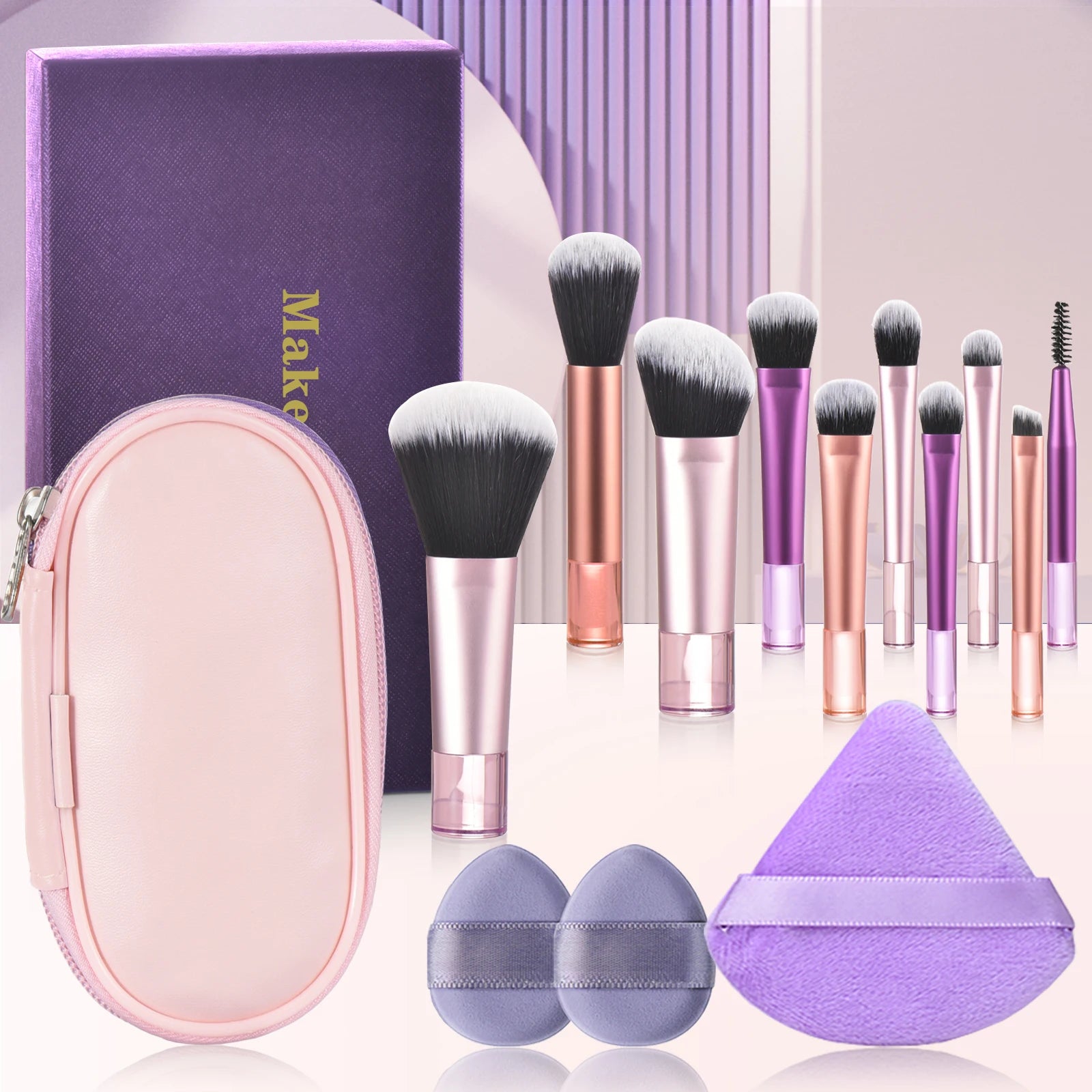 Mini Travel Makeup Brush Set