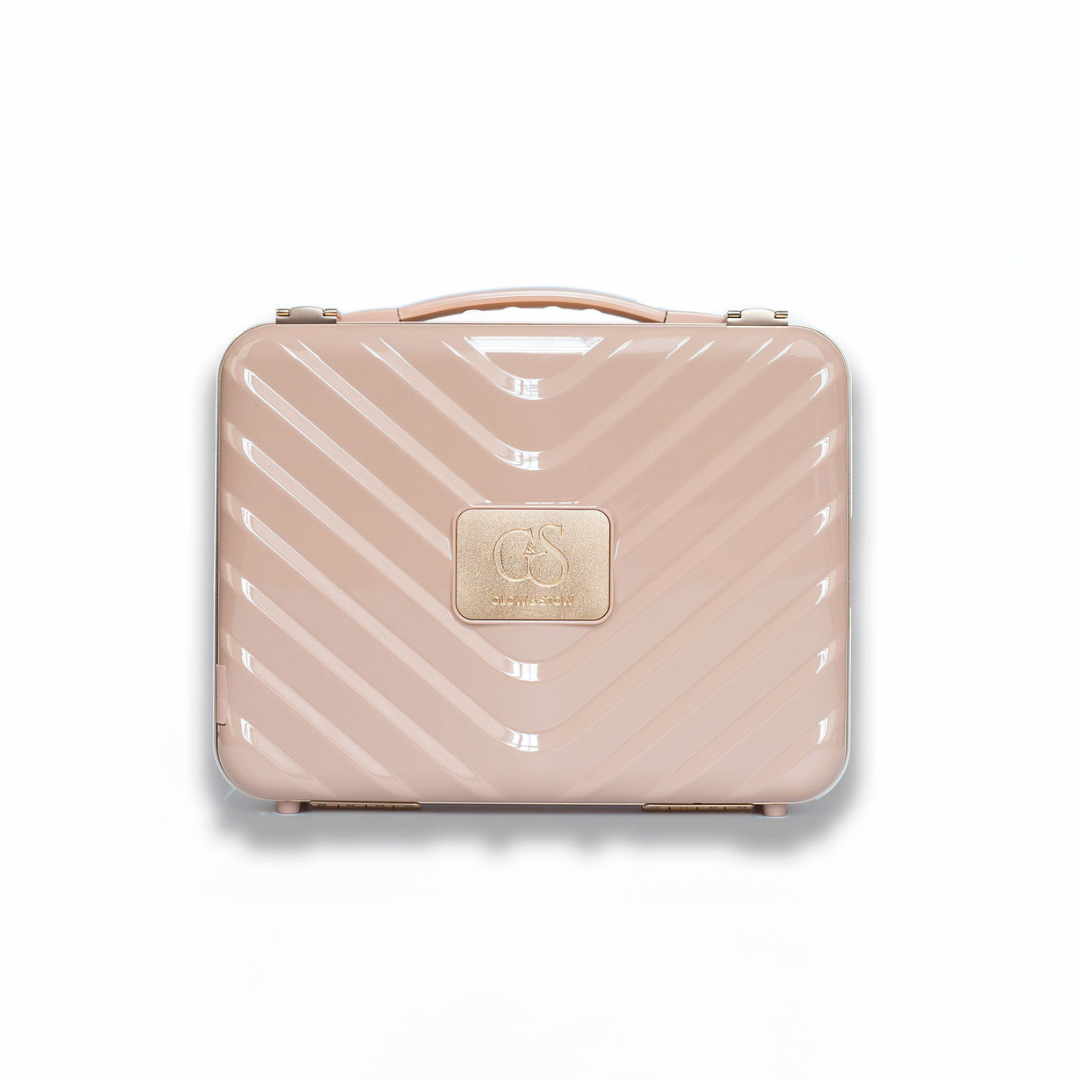 Glow & Stow's Signature Beauty Case in pink