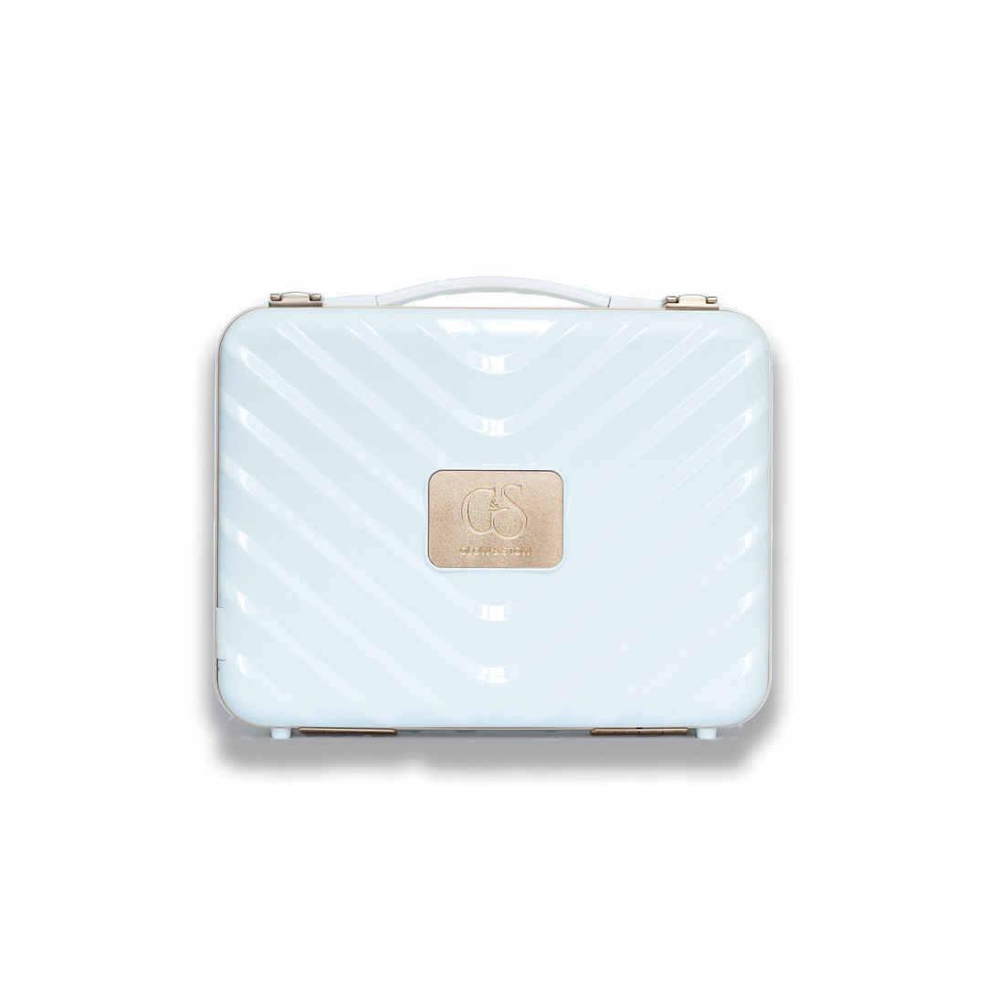 Glow & Stow's Signature Beauty Case in white