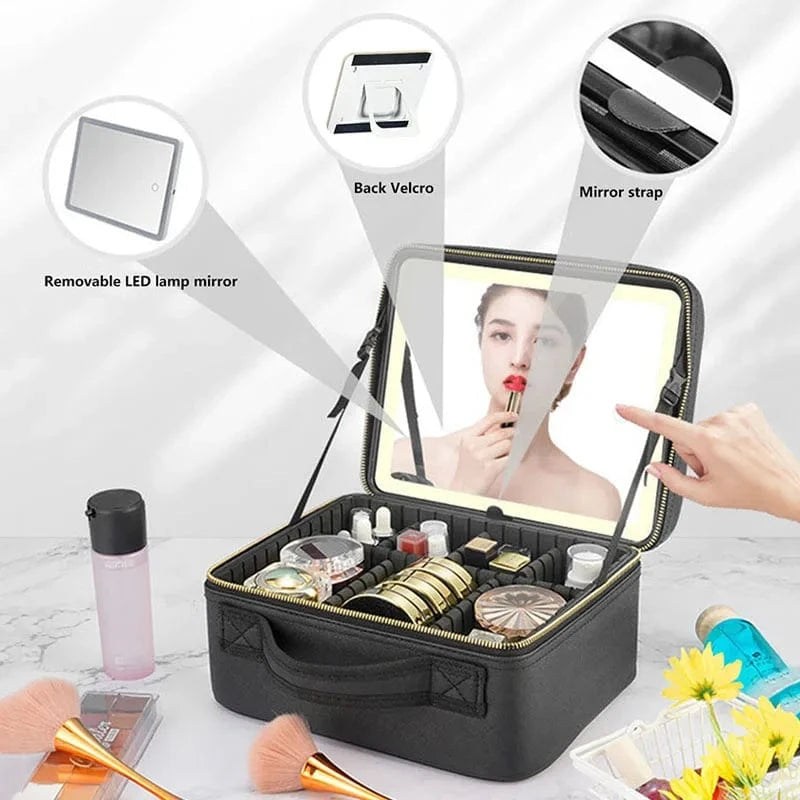 Glow and Stow LED Makeup Case