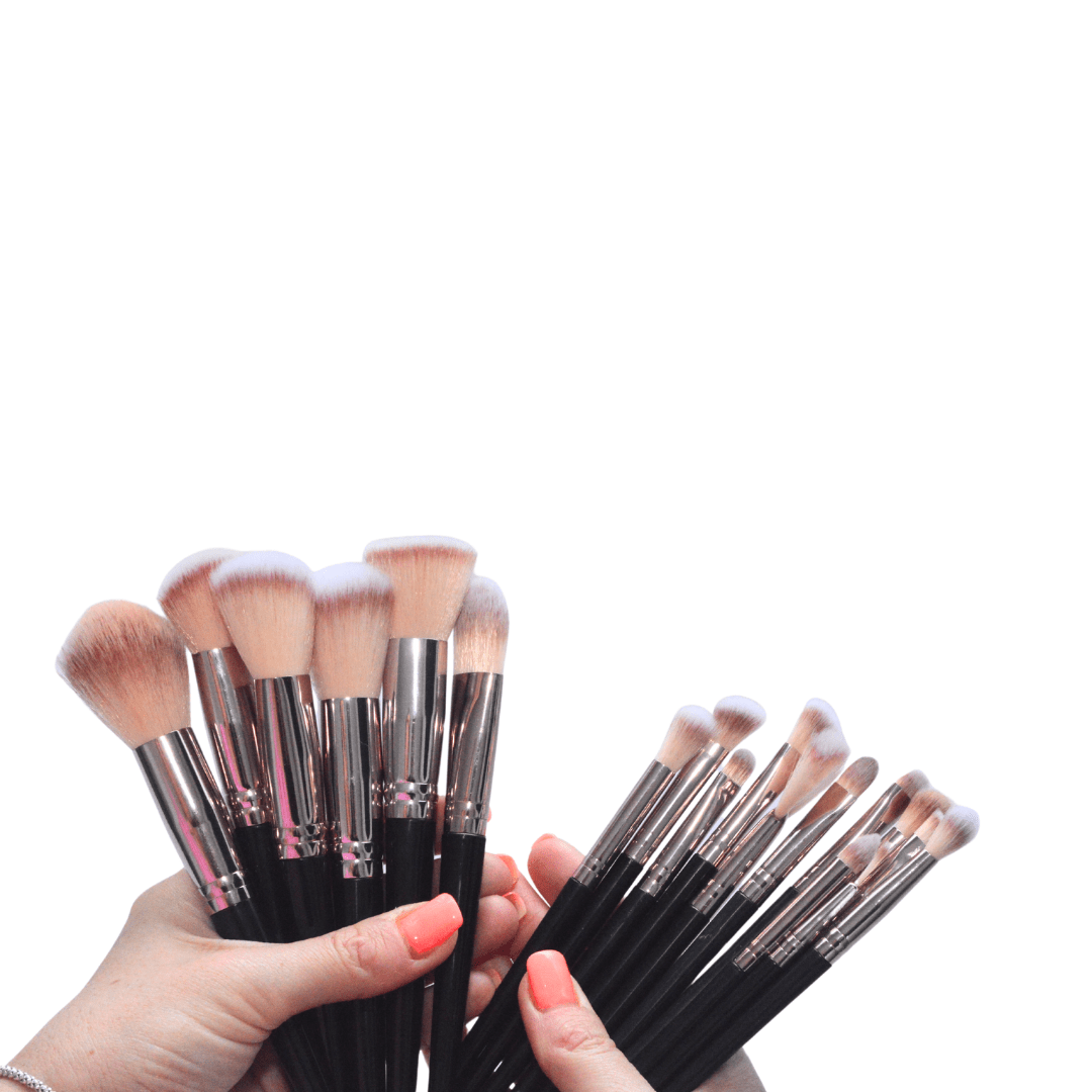 Glow and Stow Professional Makeup Brush Set 20-Piece